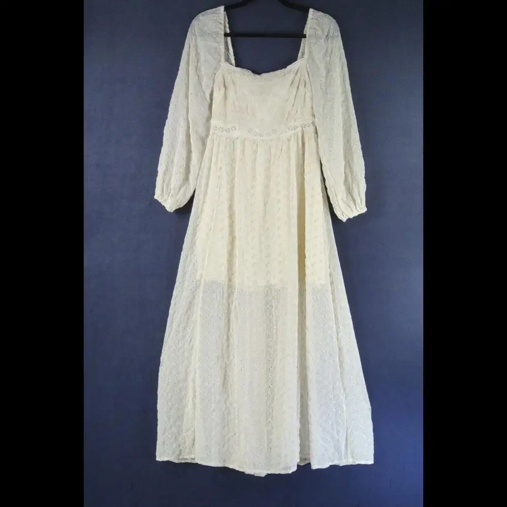 Free People Cream Maxi Dress - Picture 5 of 9